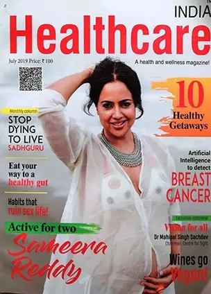 Healthcare magazine cover